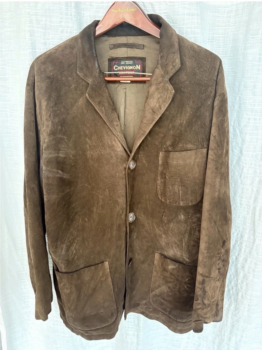 Chevignon Brown Suede Blazer Jacket